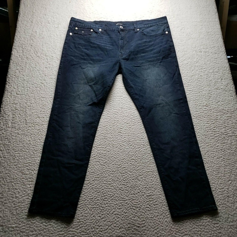 True Religion Geno Jeans Mens 46x32 Blue Relaxed Slim Straight Denim Pants